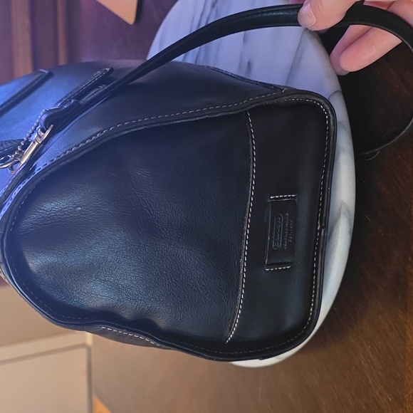 Coach 2000 Hampton Black Leather Doctor's Bag Satchel 💕 - Picture 3 of 16